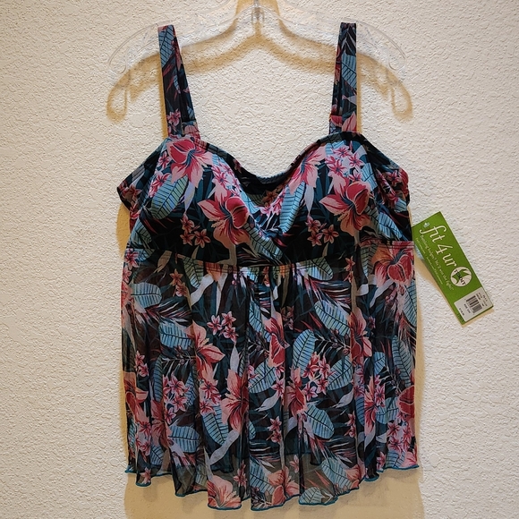 🆕️ Fit 4 U Innovative Swim Solutions Tankini and Bottom Swimwear Set Sz 22W - Picture 4 of 16